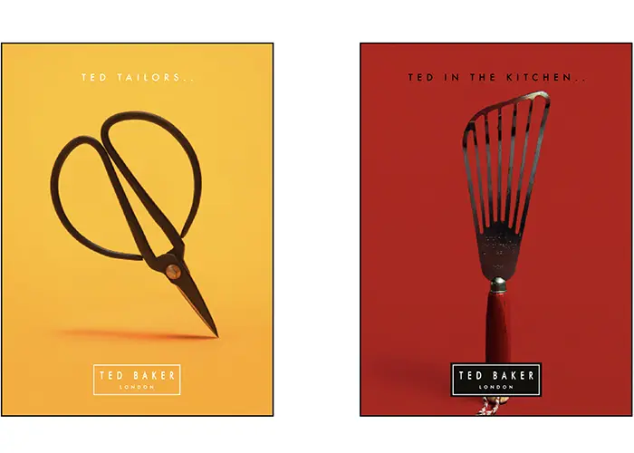 This Belongs to Ted Baker campaign — collected objects